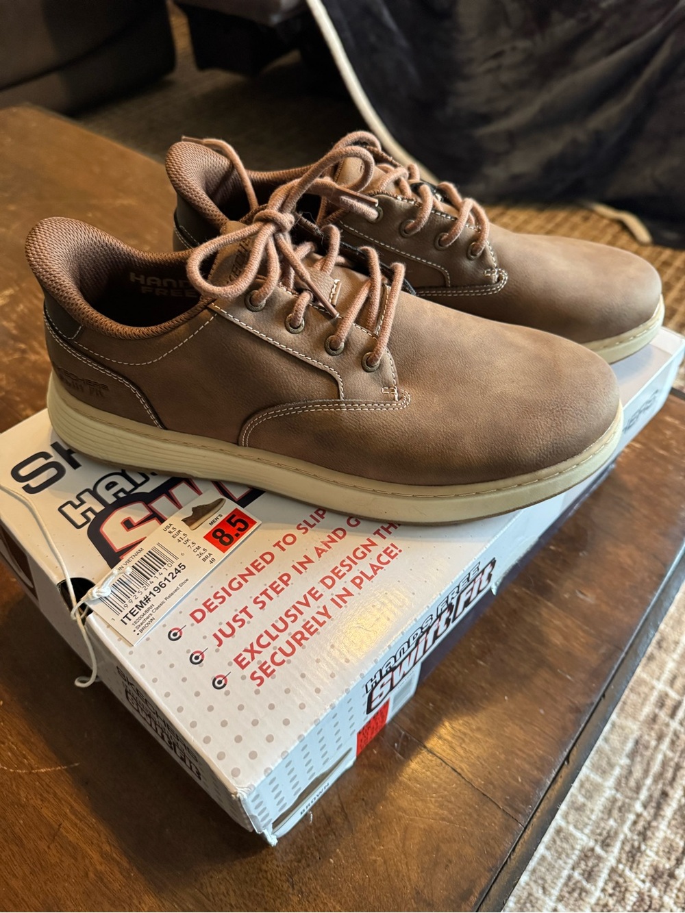 Skechers Hands Free Swift Fit Classic Relaxed Shoe Men 8.5